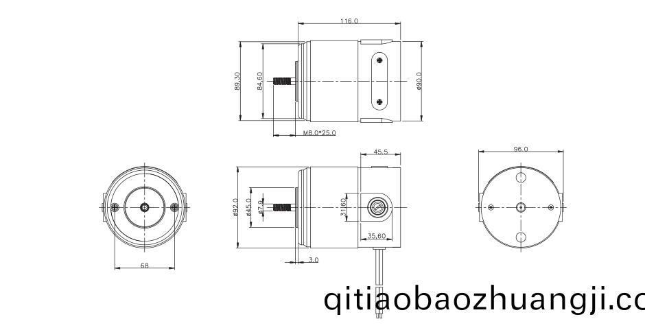 OT-90T14-A01有刷電機_電(dian)動(dong)手鋸電機(ji)_園藝(yi)工(gong)具(ju)電機-萬(wan)至(zhi)達(da)電機(ji)