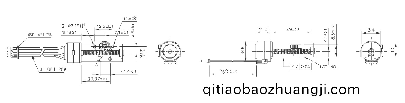 OT-SM15L-346絲(si)桿步(bu)進電機(ji)|步進(jin)電機(ji)|電機帶(dai)絲(si)桿(gan)|激(ji)光(guang)設(she)備(bei)電(dian)機-萬(wan)至(zhi)達電機