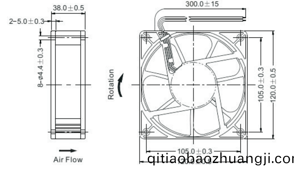 OT-EF12038-EC無(wu)刷(shua)電機(ji)|風(fēng)扇(shan)電機(ji)|直(zhi)流無刷(shua)電機(ji)-萬(wan)至(zhi)達(da)電(dian)機(ji)