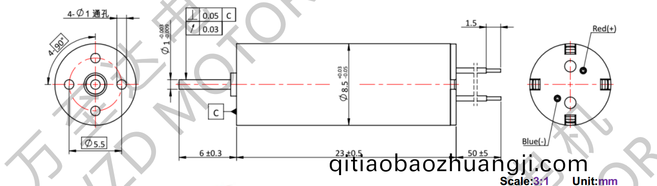 OT-CM8523空心桮電機(jī)(ji)-萬至達(dá)(da)電機(jī)
