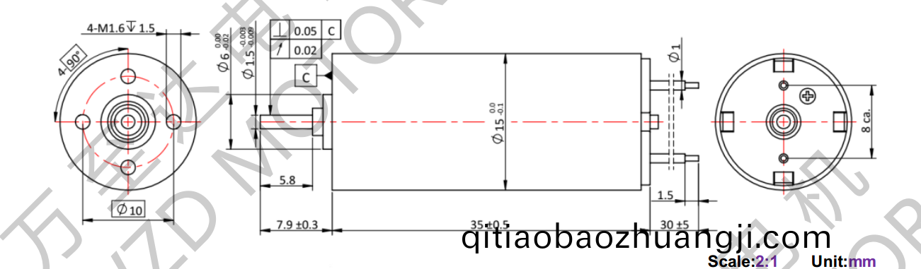 OT-CM1535空(kong)心桮電機-萬至(zhi)達電(dian)機(ji)
