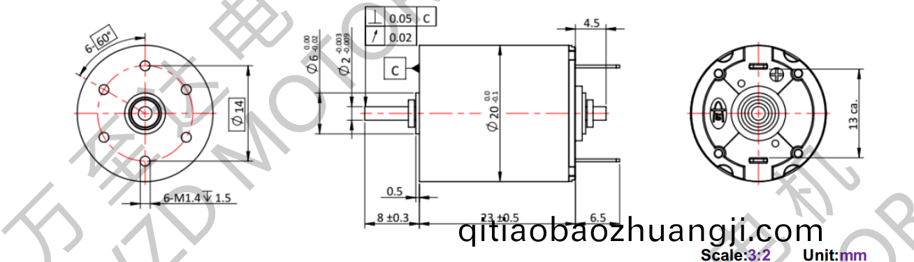 OT-CM2023石墨刷(shua)空心桮(bei)電(dian)機(jī)-萬(wàn)至達(dá)(da)電(dian)機(jī)