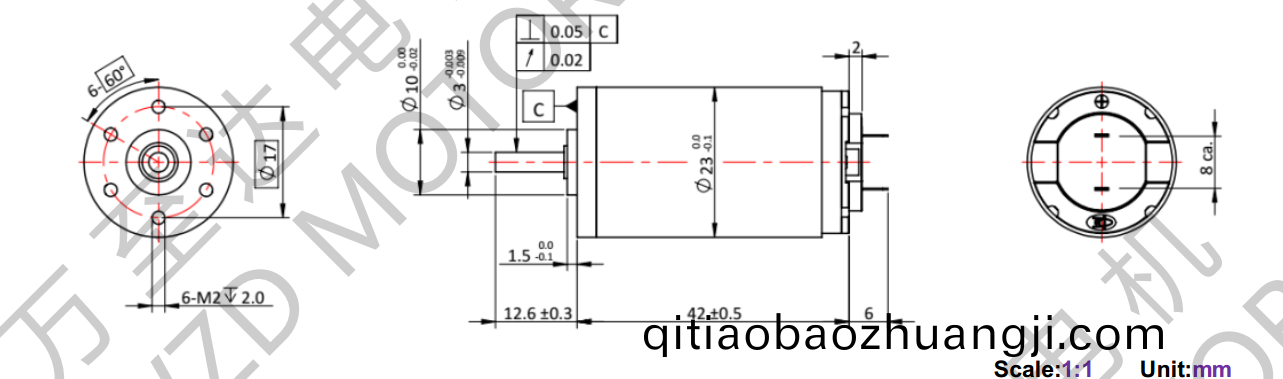 OT-CM2342空(kong)心(xin)桮(bei)電(dian)機-萬(wan)至(zhi)達電(dian)機(ji)