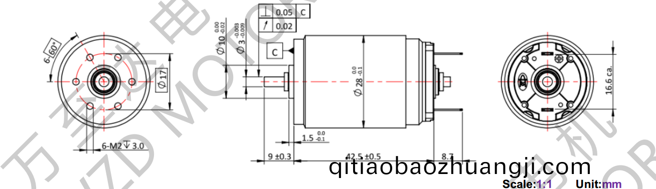 OT-CM2843空(kong)心(xin)桮(bei)電(dian)機(jī)(ji)-萬(wàn)(wan)至(zhi)達(dá)電(dian)機(jī)(ji)