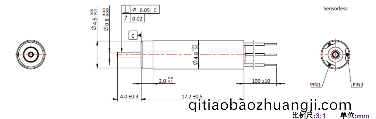 ECS 高(gao)速(su) 0517空(kong)心桮無(wu)刷電(dian)機(jī)(ji)-萬至達(dá)(da)電機(jī)